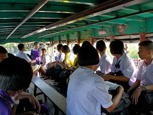 local thai bus, thai transportation