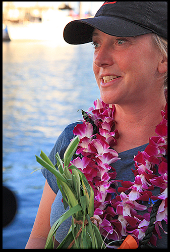 roz savage in Hawaii