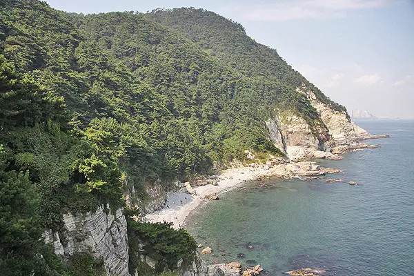 taejon-dae cliffs busan, hike taejondae