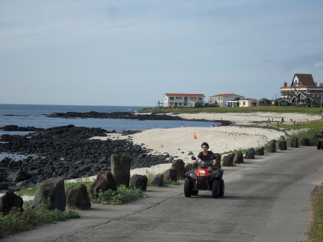 atv in udo island jeju, atv korea