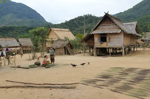 Khmu village laos
