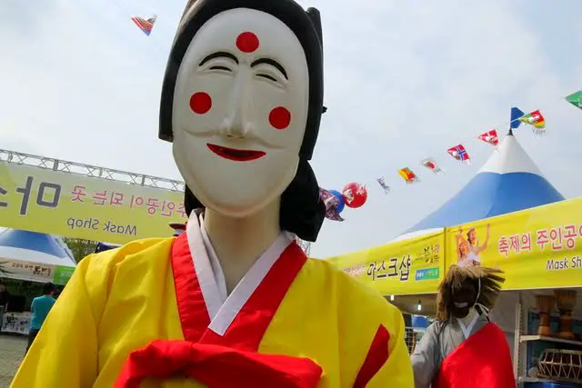 andong mask festival, korean masks