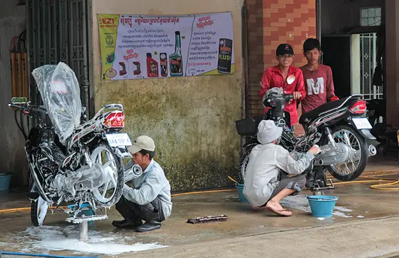 motorcycle wash