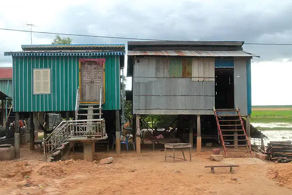 khmer stilted houses