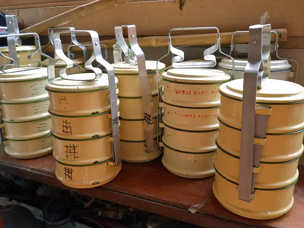 alms for monks, tiffin containers