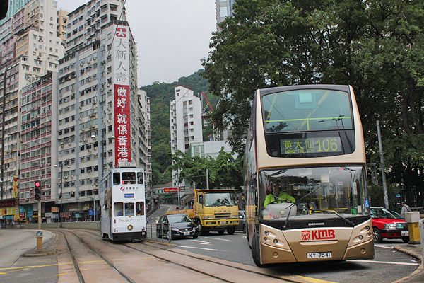 Double decker buses are a fun way to see Hong Kong penninsula