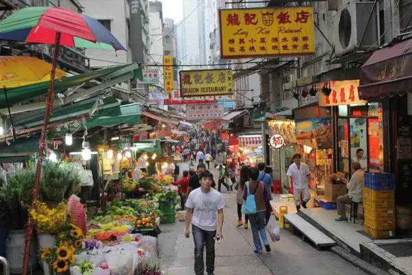 hong kong downtown market