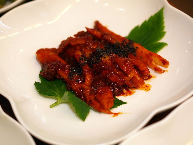 800px Korean cuisine Deodeok gui 01