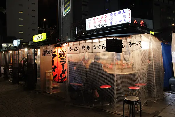 fukuoka yatais, yatai stalls in fukuoka japan