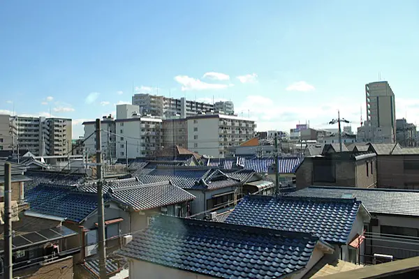 japanese architecture, japanese rooftops houses, japanese neighborhoods