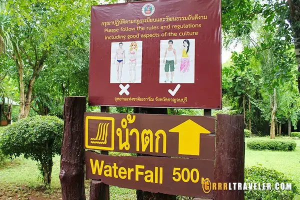 erawan falls national park thailand rules