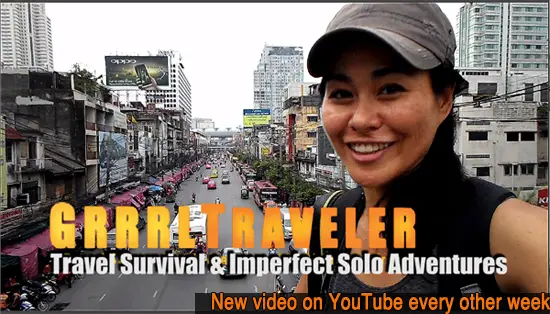 grrrltraveler, christine kaaloa camera operator, solo female travel blogger, solo female travel tips on youtube