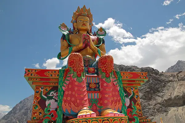 giant maitreya buddha nubra valley ladakh, what to do in ladakh, ladakh travel guide, what to do in hundar diskit, ladakh guide, samsara film, 8 must see reasons to go to ladakh, experience heaven at ladakh india