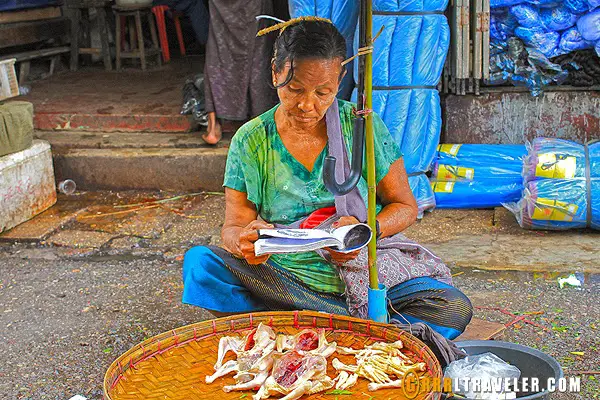 yangon markets, burmese markets