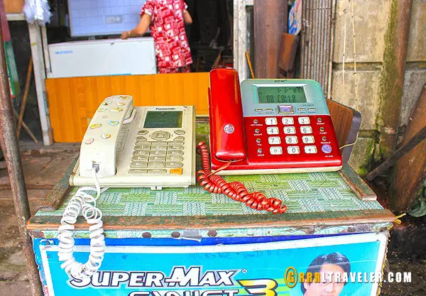 telephones in myanmar, call booths
