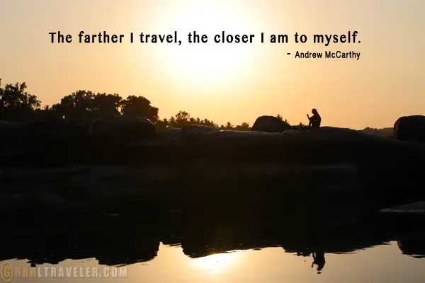 travel quotes, andrew mccarthy quote, travel inspirations