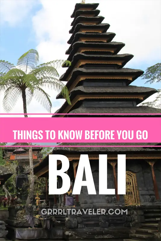 Things to know before you go Bali, Bali Essential Travel Tips, 