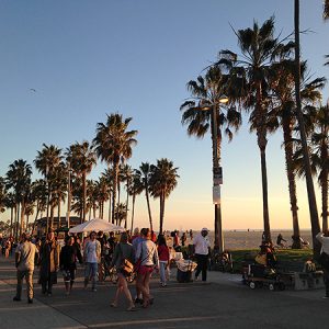Venice Beach at Sunset, World's best boardwalks, best boardwalks in the world.