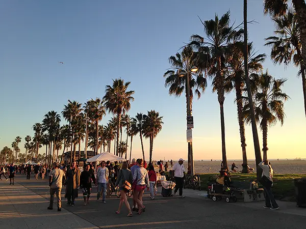 Venice Beach at Sunset, World's best boardwalks, best boardwalks in the world.