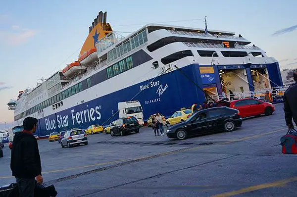blue star ferry athens, blue star ferry to santorini, ferry to santorini