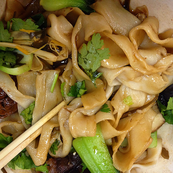 Hand pulled Noodles, Hand pulled Noodles wide, Hand pulled Noodles at Spicy Villlage