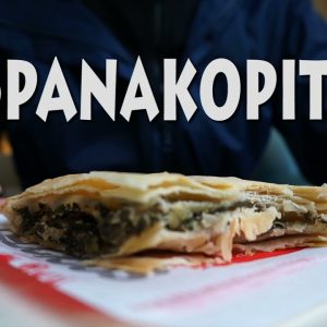 spanakopita, greek spinach pie, greek street food, street foods greece