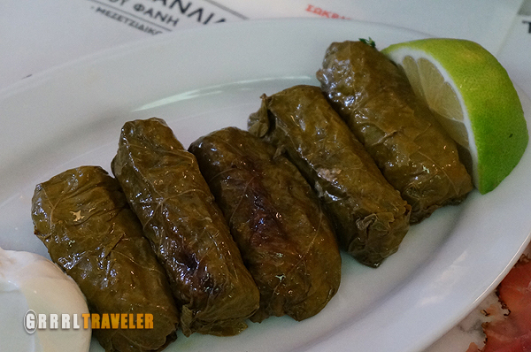 Dolmas, dolmades, 10 Greek Food Faves, favorite greek foods, stuffed grape leaves