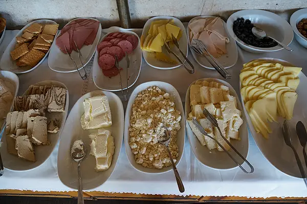 turkish breakfast buffet, kelebek hotel