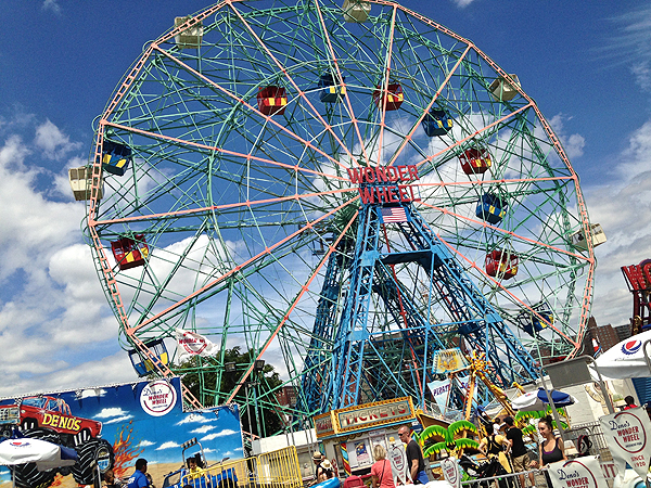 wonder wheel, wonder wheel amusement park, top attractions at Coney Island