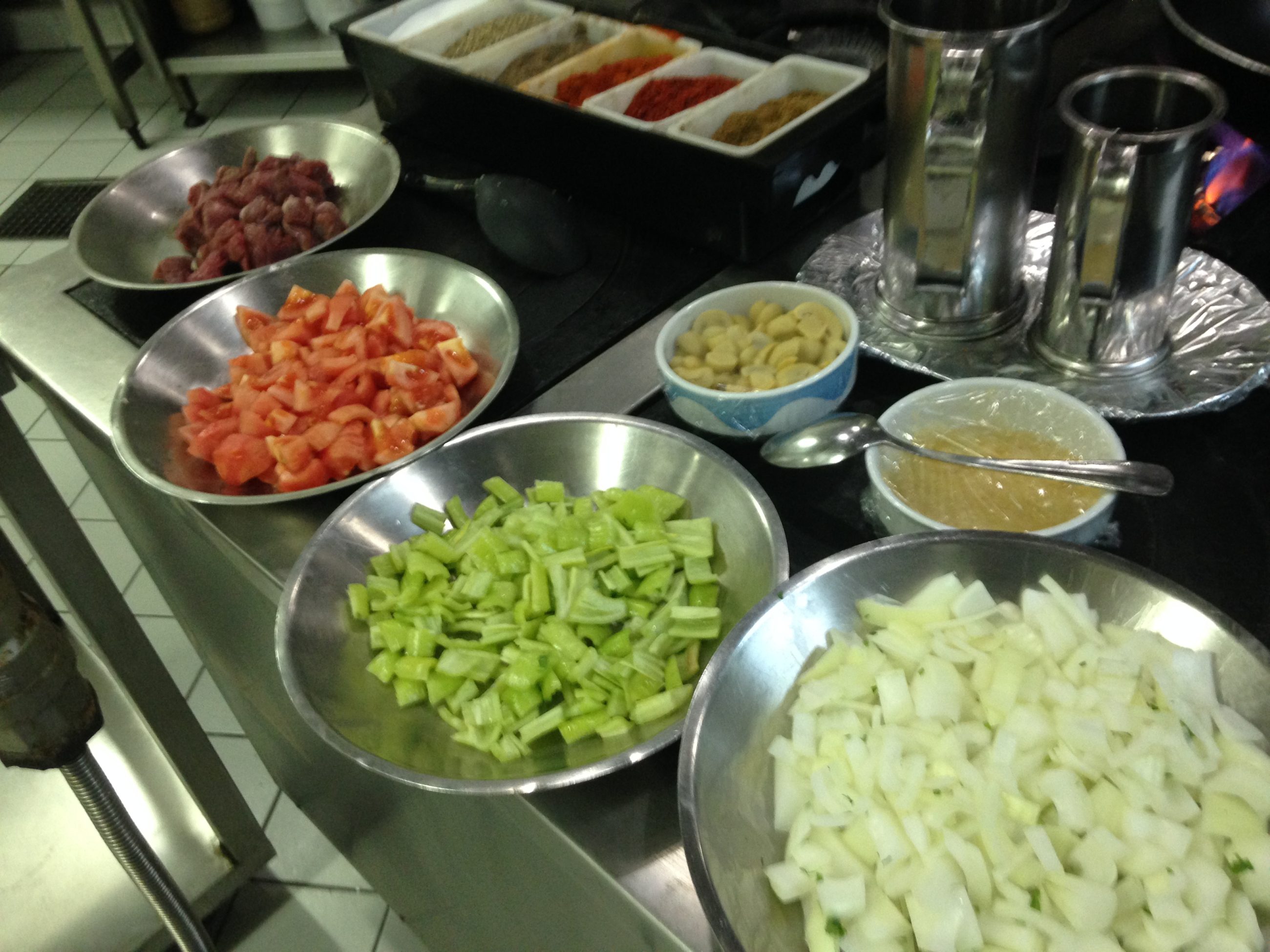 Sirkeci Mansion cooking.