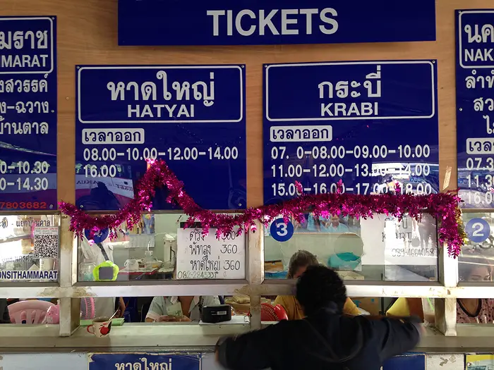 Phuket bus station, bus schedule in Thailand