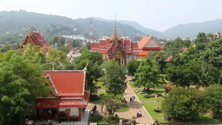 view from wat chalong, wat chalong phuket, famous temples phuket, Phuket Travel Guide, things to do in phuket, things to