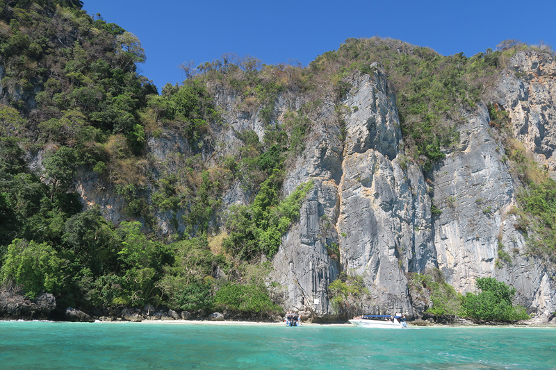 monkey beach, phi phi islands