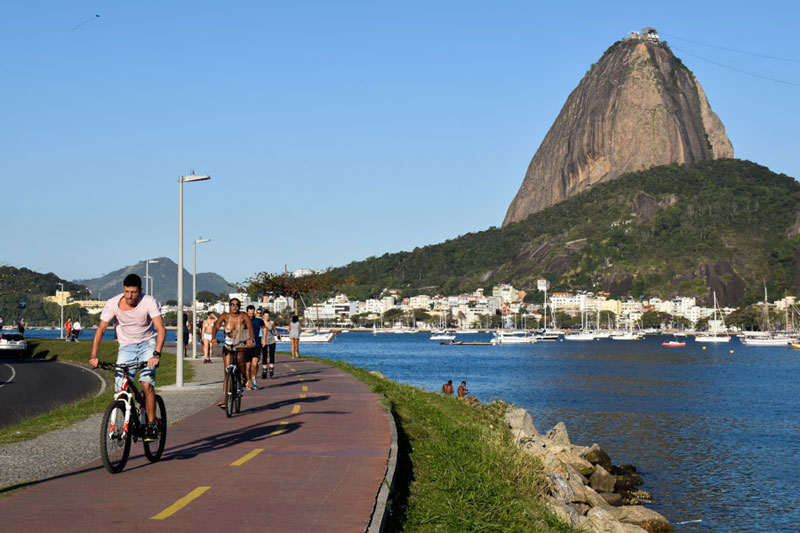 Cycling on Botafogo, 48 hours rio de janeiro