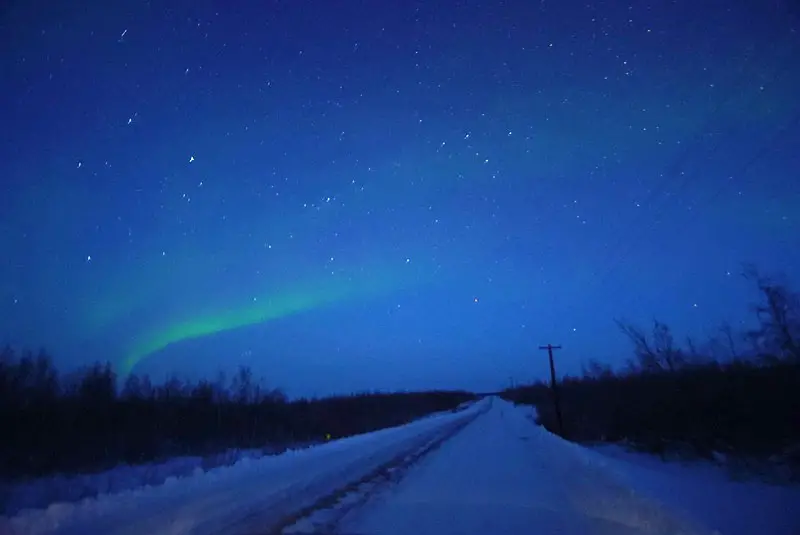 northern lights from Inuvik