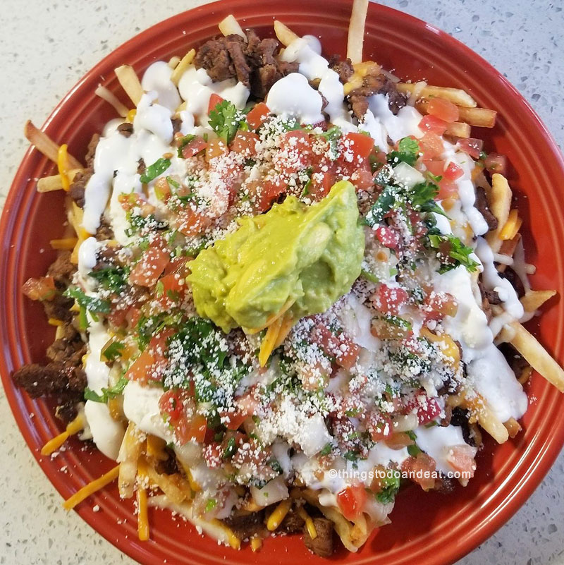 carne Asada fries, Donut Bar Donut, best foods to eat in san diego