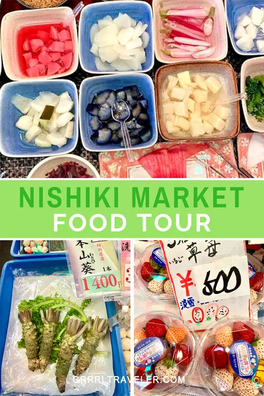 ninja food tours kyoto, nishiki market food tour, kyoto food tour,must try foods nishiki market