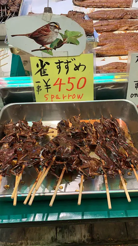 sparrow meat nishiki market
