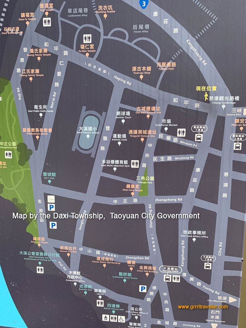 Daxi town map