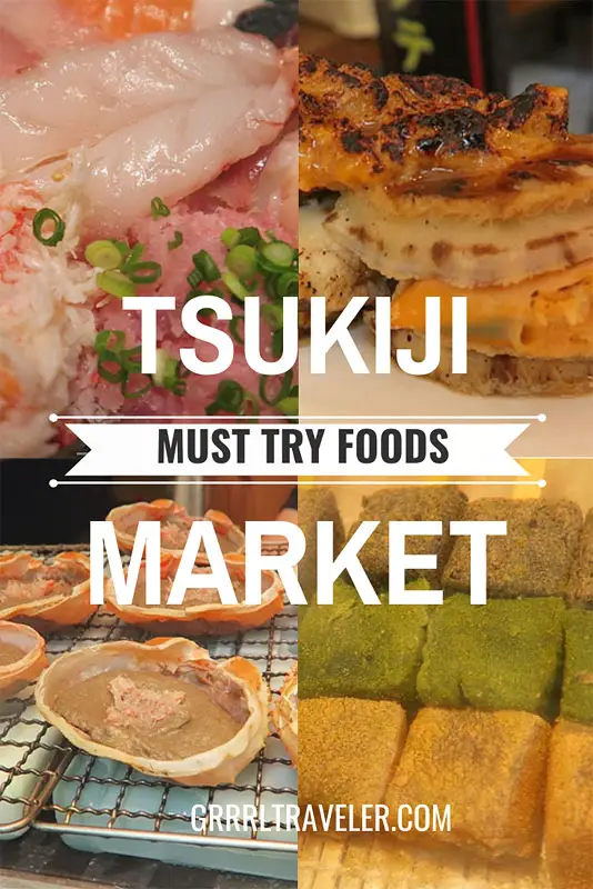 top foods of tsukiji market