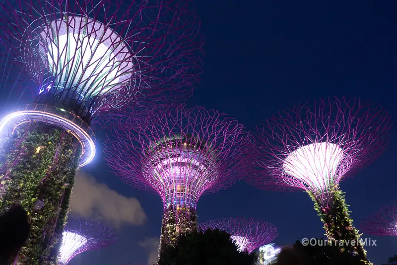 Singapore Gardens by the Bay night
