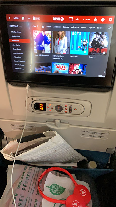 turkish airlines economy class tv