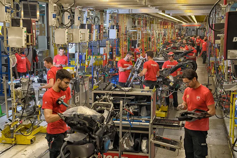Ducati production line