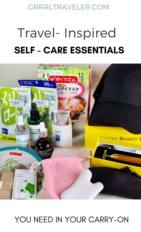 travel inspired self-care essentials