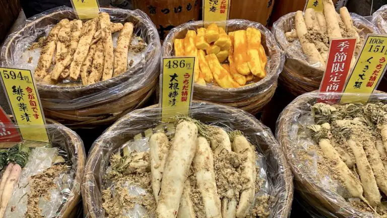 daikon radishes nishiki market