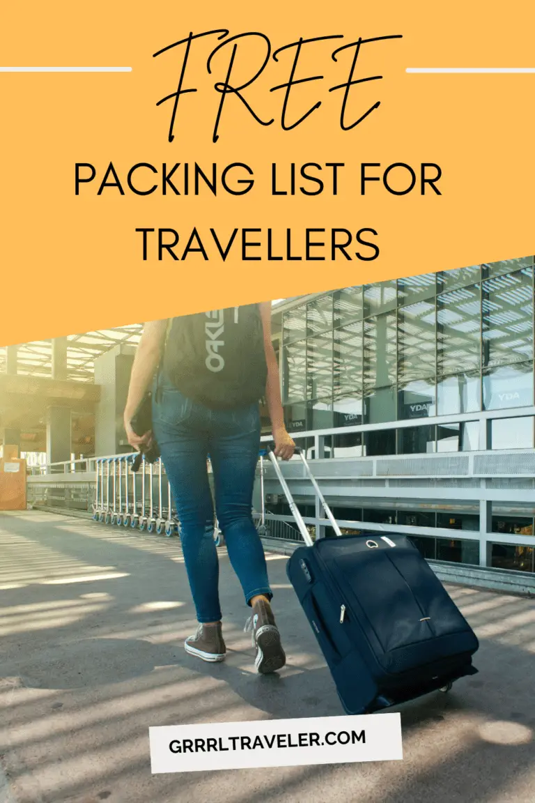 free packing lists for travellers