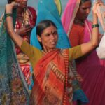 sari washing woman kanyakumari