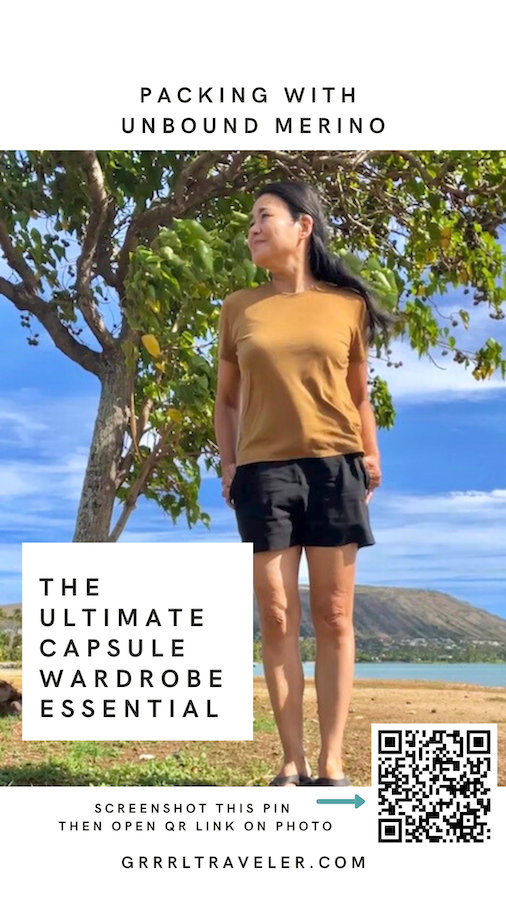 trip packing with unbound merino - travel capsule wardrobe essentials