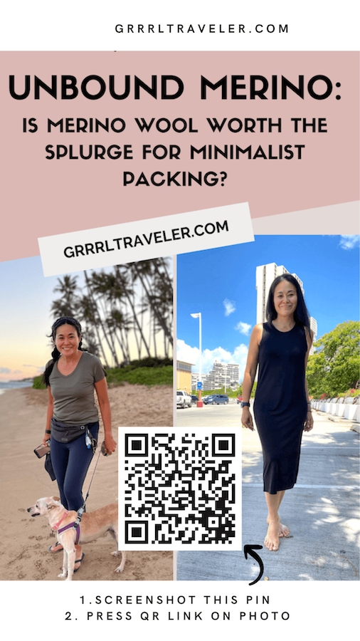 trip packing with unbound merino - travel capsule wardrobe essentials