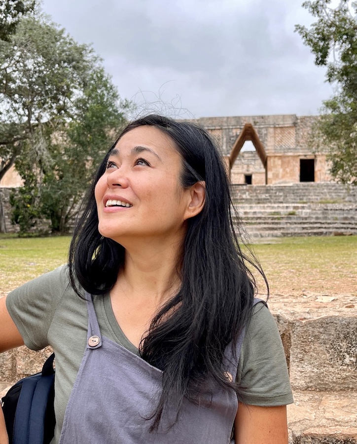 unbound merino v neck tee olive chichen itza mx